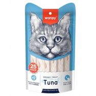 Wanpy Krema Ton Balıklı ve Morina Balıklı 25x14 gr Sıvı Kedi Ödülü
