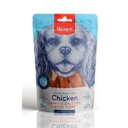 Wanpy Oven Roasted Gerçek Tavuk Kaplamalı Kalsiyum Kemik 100 gr Köpek Ödülü