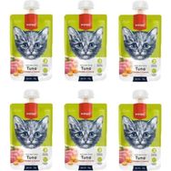 Wanpy Taze Ton Balıklı ve Tavuklu Et Ezmesi Doğal 6x90 gr Kedi Ödülü