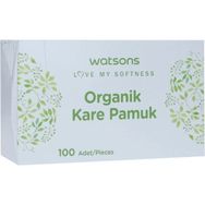 Watsons 100 Adet Organik Kare Pamuk Kutu