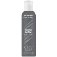 Watsons Fresh Men Deodorant Pudrasız Sprey 150 ml