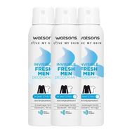 Watsons Invisible Fresh Men 3x150 ml Sprey Deodorant