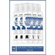 Watsons Invisible Navy Men 5x150 ml Deodorant