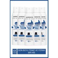 Watsons Invisible Navy Men 5x150 ml Deodorant