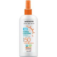 Watsons Sun Vücut Koruyucu SPF50 200 ml Güneş Spreyi