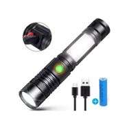 Watton Wt-601 P50 Parlak Geniş Açı Zoomlu TypeC Şarjlı El Feneri Işıldak
