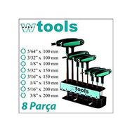 Weber Tools T Saplı 8 Parça Allen Seti