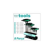 Weber Tools T Saplı Top Başlı 8 Parça Allen Seti