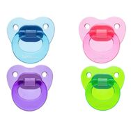 Wee Baby 0-6 Ay Silikon Akide Damaklı Emzik Mavi