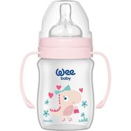 Wee Baby 135 150 ml Pembe Klasik Plus Geniş Ağızlı PP Biberon
