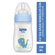 Wee Baby 136 250 ml Mavi Klasik Plus Geniş Ağızlı PP Biberon