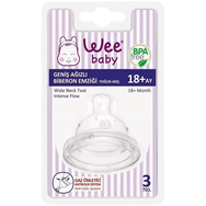 Wee Baby 18+ Ay Geniş Ağızlı Biberon Emziği