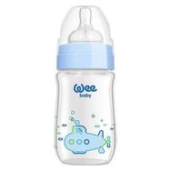 Wee Baby 180 ml Isıya Dayanıklı Mavi Cam Biberon
