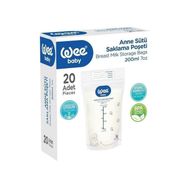 Wee Baby 200 ml 20 Adet Anne Sütü Saklama Poşeti