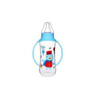 Wee Baby 270 cc Mavi Silikon Kiraz Uçlu Kulplu PP biberon