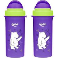 Wee Baby 2x300 ml Mor Pipetli Bardak