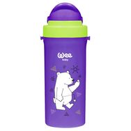 Wee Baby 300 ml Mor Askılı Pipetli Bardak