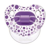 Wee Baby 376 Mor 18+ Ay Şeffaf Desenli Damaklı Emzik