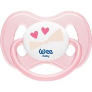Wee Baby 6-18 Ay No: 2 2'li Mor Pembe Damaklı Kelebek Emzik