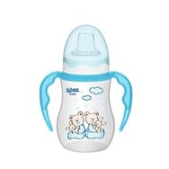 Wee Baby 754 Akıtmaz Kulplu PP 250 Ml Mavi Bardak