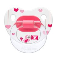 Wee Baby 834 18+ Ay Silikon Desenli Damaklı Emzik Pembe