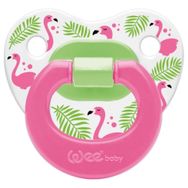 Wee Baby 834 No2 6-18 Ay Pembe Desenli Damaklı Emzik
