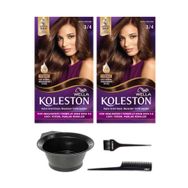Wella Koleston 3/4 Koyu Kestane 2 Adet Saç Boyası