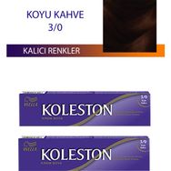 Wella Koleston Koyu Kahve 3/0 Single 2 Adet Tüp Saç Boyası