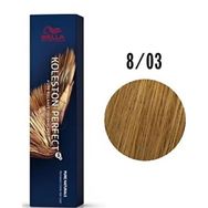 Wella Koleston Perfect Me 8-03 Açık Altın Sarısı 60 ml Saç Boyası
