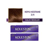 Wella Koleston Single 3/4 Koyu Kestane 2'li Tüp Saç Boyası