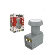 wellbox Ultra HD 4 K 3D Destekli Çift Çıkışlı LNB Yüksek Sinyal Desibelli Sert Plastik Su Gecirmez