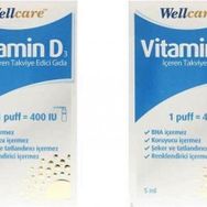 Wellcare Vitamin D3 400 IU 2x5 ml Sprey