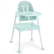 WellGro 2567 Pretty 3 in 1 Mint Yeşili Çalışma Masalı Mama Sandalyesi