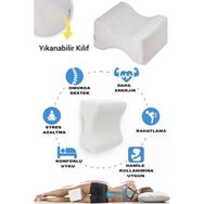 Wellgro Ortopedik Hamile Destek Yastığı Bacak Arası Yastık Hamile Yastığı, Yan Yatış Yastığı