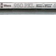 Wera 950 3,0 mm PKL Hex-Plus Krom Topbaş Alyan