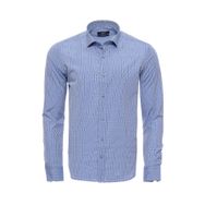 Wessi Armürlü Slimfit Mavi Gömlek