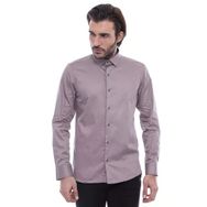 Wessi Gri Slimfit Uzun Kollu Erkek Gömlek