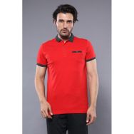 Wessi Kırmızı Polo Yaka Erkek T-shirt