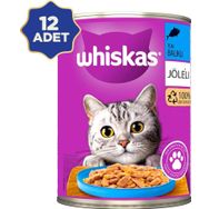 Whiskas 12x400 gr Ton Balıklı Yetişkin Kedi Konserve Yaş Maması