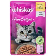 Whiskas 12x85 gr Pouch Pure Delight Jöle İçinde Tavuklu Yetişkin Kedi Konservesi