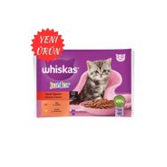 Whiskas 13 Adet 4x85 gr Junior Yavru Klasik Öğünler Sığırlı Tavuklu Kedi Maması