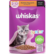 Whiskas 24x85 gr Kümes Hayvanlı Pouch Poşet Yavru Kedi Maması
