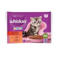 Whiskas 4x85 gr Junior Yavru Klasik Öğünler Sığırlı Tavuklu Yaş Mama