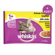 Whiskas 4x85 gr Kümes Hayvanlı Jöleli Kedi Pouch