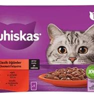 Whiskas 4x85 gr Pouch Sos İçinde Sığırlı Tavuklu Kedi Konservesi
