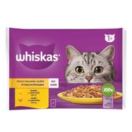 Whiskas 4x85 gr Tavuklu ve Hindili Yetişkin Kedi Yaş Maması