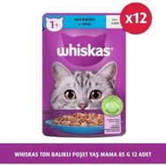 Whiskas 85 G 12X Ton Balıklı Poşet Yaş Mama