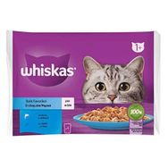 Whiskas 85 gr 4 Adet Pouch Balık Çeşitleri Kedi Yaş Maması