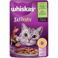 Whiskas 85 gr Pouch Sos Içinde Kuzulu Tavuklu ve Havuçlu Yetişkin Kedi Konservesi