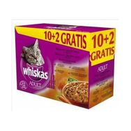 Whiskas Karışık Etlli Seçenekleri 12x100 gr Konserve Kedi Maması
